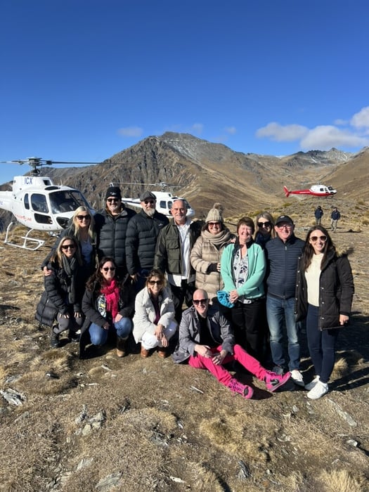 The 2024 Retreat Black Belt Crew with an Alpine landing before heading to a vineyard lunch